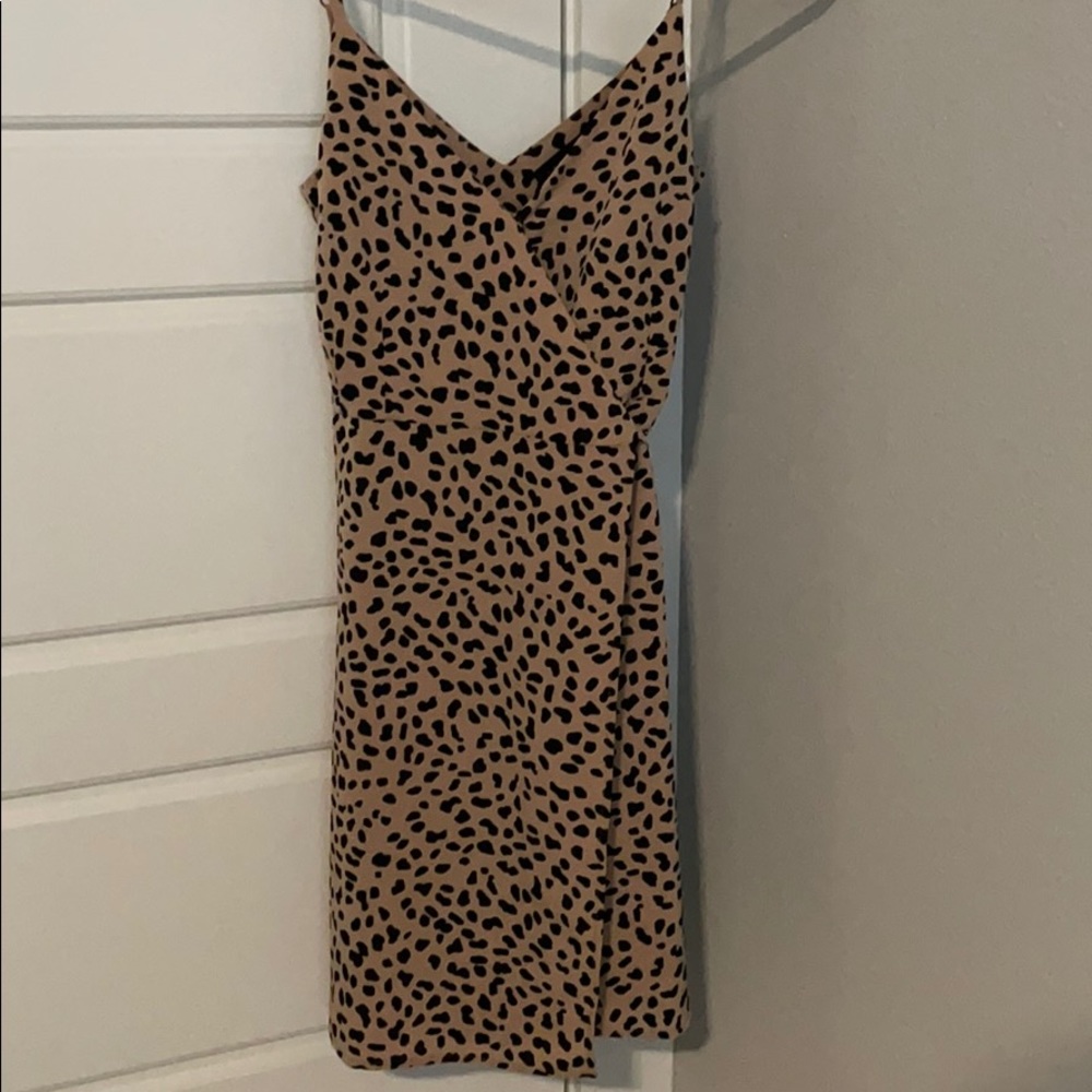 Sanctuary Cheetah Sleeveless Wrap Dress